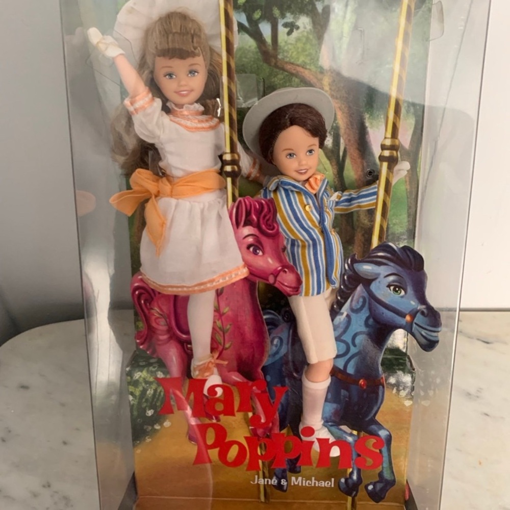 Barbie Mary Poppins Carousel Doll Set - White, Orange, Blue